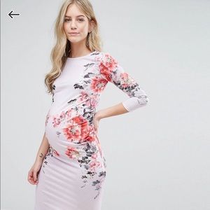 ASOS Maternity Floral Bodycon Dress